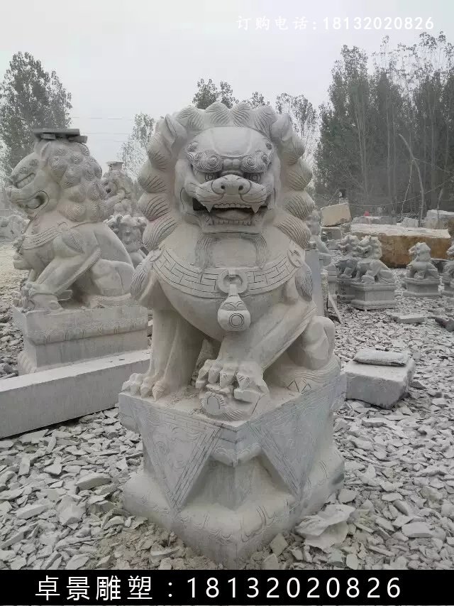 北京獅石雕，仿古北京獅雕塑 (5)