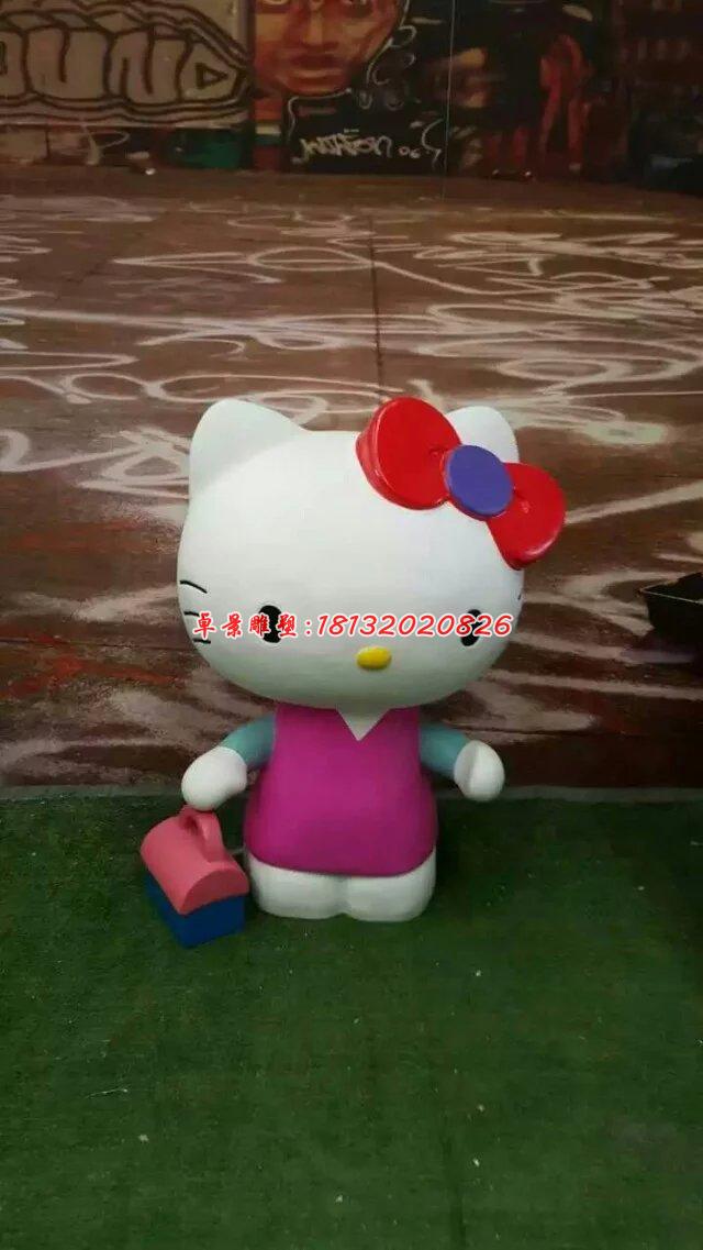 玻璃鋼hello kitty雕塑，卡通玻璃鋼雕塑 (9)