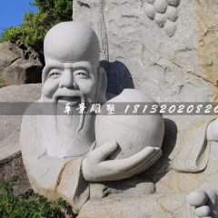 老壽星石雕，大理石神仙雕塑