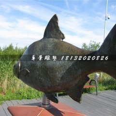 銅雕魚，廣場動物銅雕