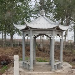 公園石涼亭，青石亭子