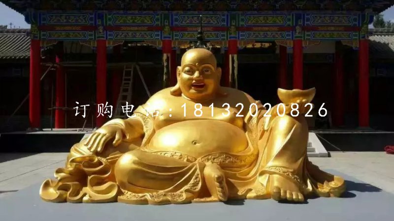 招財彌勒佛銅雕寺廟佛像雕塑