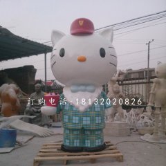 hellokitty雕塑，玻璃鋼卡通雕塑