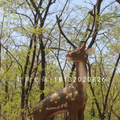 梅花鹿雕塑，公園仿真動物雕塑