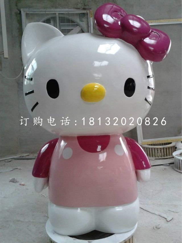 玻璃鋼hellokitty雕塑，卡通擺件 (2)