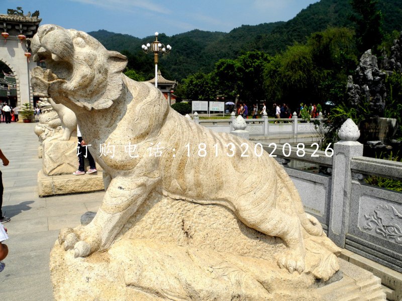 公園動物雕塑石雕十二生肖 (1)