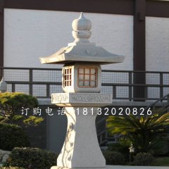 宮燈石雕，公園大理石燈雕塑