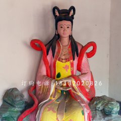 龍女雕塑 玻璃鋼彩繪神仙