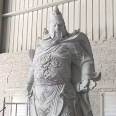 漢白玉關(guān)公武財神雕像