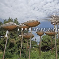 不銹鋼魚雕塑，公園景觀不銹鋼雕塑