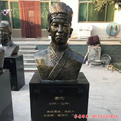 校園古代名人蔡倫頭像銅雕