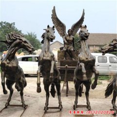 酒店阿波羅戰(zhàn)車銅雕