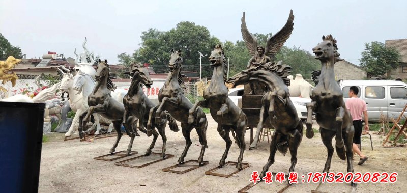 阿波羅戰(zhàn)車銅雕2